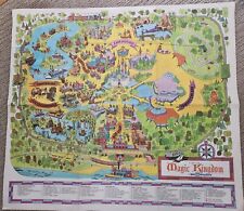 Vintage Walt Disney's Magic Kingdom Lot   Large Park Map &Pictorial Booklet 1972 picture