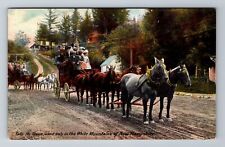 White Mountains NH-New Hampshire, Tally Ho Stage, Antique, Vintage Postcard picture