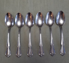 6 Oneida Arbor Rose Stainless 1881 Rogers TEASPOONS Set of 6 picture