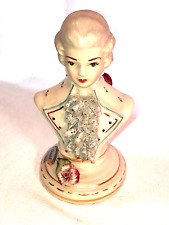 Cybis Corday China Man's Bust Lace Cravat  Chantilly China No 417 418 6.25 In. H picture