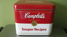 Campbells Soup 'Souper Recipes' Tin Box Collectible With Recipe Cards picture