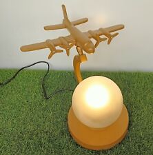 Antique Golden Aircraft Design Table Lamp With Glass Ball Table Top Decorative picture