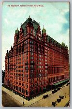 1912 Waldorf Astoria Hotel High-Rise Building New York City NYC Posted Postcard picture