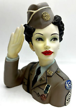CAMEO GIRLS 2004 WELCOME ATTENTION MARTINA 1942 ARMY LADY VASE 87/1500 *EUC* picture