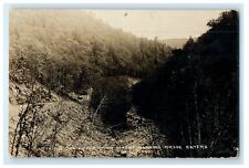 c1910 Looking Down Cold River Manning Enters Mohawk Trail MA RPPC Photo Postcard picture