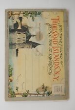Antique 1930s Thousand Islands (New York) Folding Colored Postcards picture