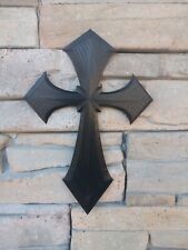 Pretty Wall Crucifix Christian Faith Cross Decor Black 9 inches Tall  picture