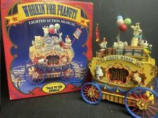 Enesco Working for Peanuts Lighted Musical New In Box Vintage 1993 picture