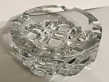 Vintage Orrefors Sweden Heavy Crystal Cigar Ashtray 1980’s in Box picture