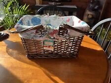 New Pioneer Woman Basket And Liner New w/ Tags Vintage Rose picture