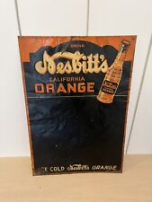 1938 Nesbitt's California Orange Sign Nesbitts Original 17.5