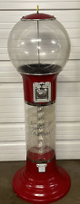 58 Inch Wizard Beaver Spiral Gumball Machine Red 25 Cent Coin Mech PICK UP 55418 picture