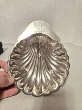 Vintage ENGLISH SILVER MFG Silverplate Shell Bon Bon Bowl - 33 Hollowware picture