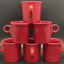 Fiesta HLC Scarlet Ring Handle Coffee Mug 6pc Set 2004-current USA 3.5”tall 10oz picture