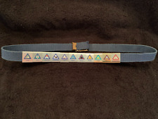 CUB SCOUT BELT WITH 11 LOOPS MERIT ACHIEVEMENT AWARD RECOGNITION picture