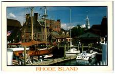 Postcard Boat Harbor in Rhode Island picture