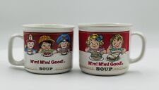 Set of 2 Vintage  Campbell's Homestyle Soup Mugs (1989) 14oz picture