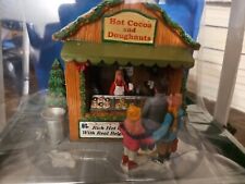 Lemax Hot Cocoa And Doughnuts Stand Christmas Village NIB 2011 picture