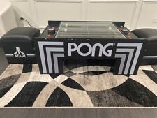 Atari Pong Coffee Table with Two Pong Ottomans picture