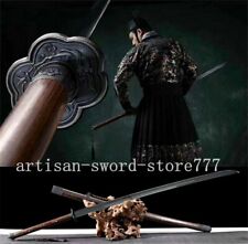 Chinese KungFu Sword Katana Saber Miao Dao Sharp High Carbon Steel Fighting Knif picture