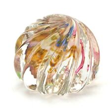 Murano Glass Swirled Paperweight Signed LAM '65 picture
