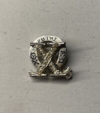 Vintage 1926 Chi Omega Sorority Fraternity Pin Pearl Gold 14k picture