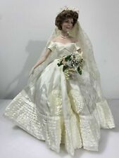 Jackie Kennedy Wedding Dress Porcelain Franklin Heirloom Doll Mint  NRFB picture