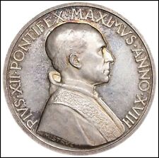 Pope Pius XII Silver Medal 1955 Vatican Papal States Original Rome Rare edition  picture
