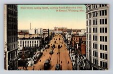 Winnipeg Manitoba-Canada, Royal Alexandra Hotel, Main Street, Vintage Postcard picture