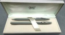 Cross Fountain Pen Gray w/ Pencil  NIB is ( M ) in Original Box Made in the USA picture