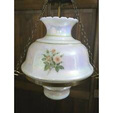 Vintage Hanging Swag Lamp Hurricane Style Parts Or Repair picture