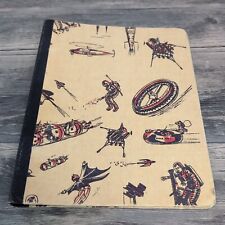 Vintage 1950’Outer Space Themed 2 Ring Binder Rare Illustrations 1 Inch Crafting picture