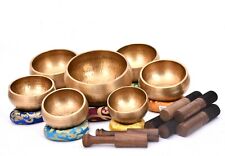 Singing Bowl Set Of 7 - hand hammered Tibetan singing bowls from Nepal- chakras picture