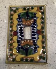 Authentic TALAVERA Hand Painted Switch Plate, Mexico picture