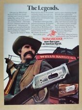 1977 Winchester Wells Fargo Commemorative Carbine Rifle vintage print Ad picture