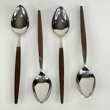 Vintage Epic Canoe Muffin Teaspoons Japan MCM Lot of 4 Stainless  picture
