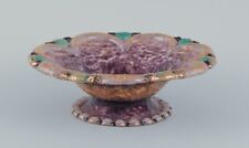 Duban-Christel for Limoges, France. Large enamel bowl with gold decoration. picture