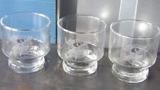 Lot of Three Acid Etched Moose Lodge Drinking Glasses picture