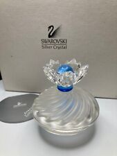 Swarovski Crystal 7464 000 001 Blue Flower Jewel Trinket Box 207886 picture