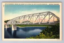 TN-Tennessee, Butler Memorial Bridge On Highway, Antique, Vintage Postcard picture