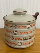 Vintage Hello Kitty Showa Retro Sanrio 1976 Sugar Pot Made in Japan picture