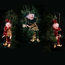 Kurt Adler Jacqueline kent marionette Christmas Ornaments set of 3 Gift Set picture