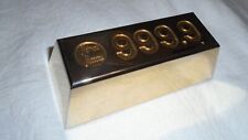 Vintage Neiman Marcus Gold Bar Bank 999.9 Brass STRONG HEAVY-------priority mail picture