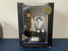 RARE French/Canadian Version 1995 Star Wars Electronic Talking Bank C3PO & R2D2 picture