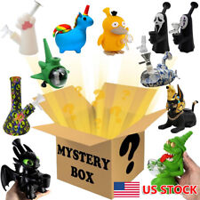 1x Random Blind Box Hookah Smoking Water Pipe Bong Silicone Glass Bong Pipe Bowl picture