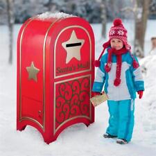Letters to Santa Mail North Pole Delivery Red Postal Mailbox w Lock and Key picture