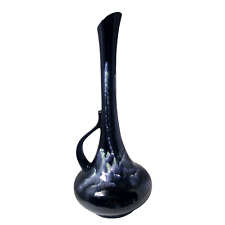 MCM Royal Haeger Black Drip Glaze #408 Vase picture