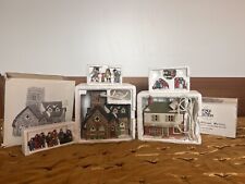 Heritage Village Mix -Knottinghill Church, Scrooge & Marley House, 9 Figurines picture