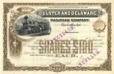 Ulster and Delaware Railroad - 1893-94 dated Unissued Railway Stock Certificate  picture