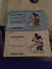 Vintage Walt Disney Mickey Mouse Pencil Case - New X2 picture